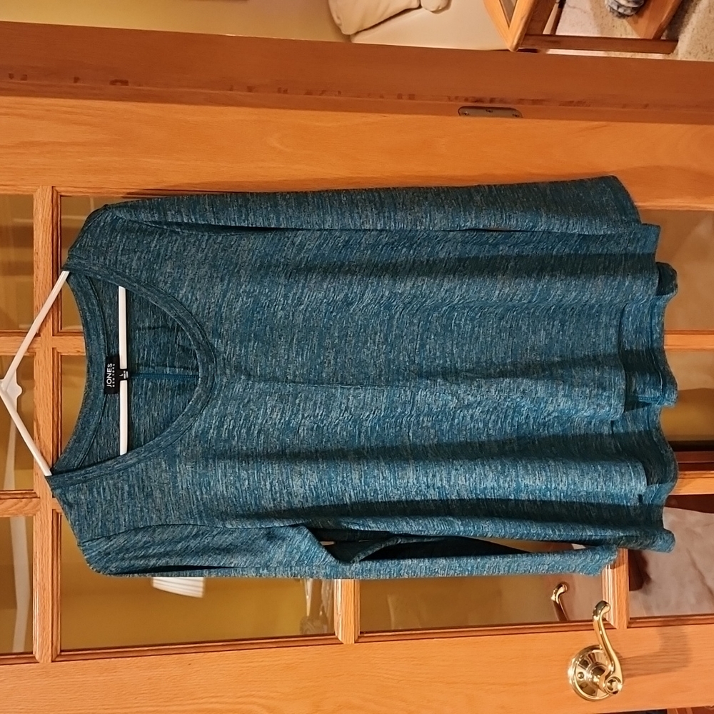 Teal Heather Knit Top